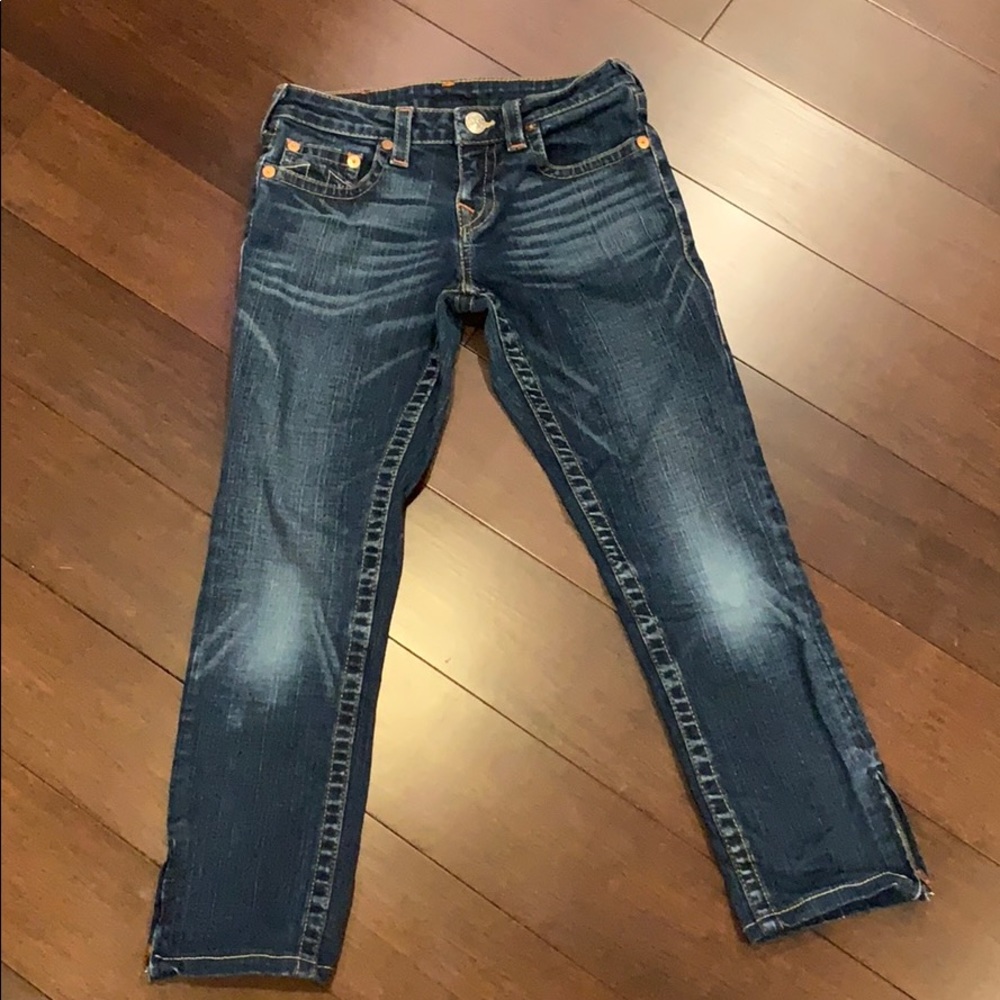 Girls True Religion cropped/ankle jeans size 14